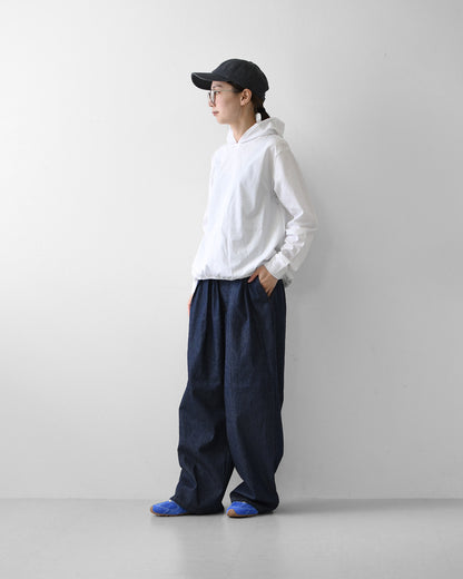 MidiUmi [ミディウミ] denim wide tuck PT  [3-760282] デニムワイドタックパンツ・ワイド・ゆったり・ ストレートシルエット・リラックス・LADY'S [2026AW]