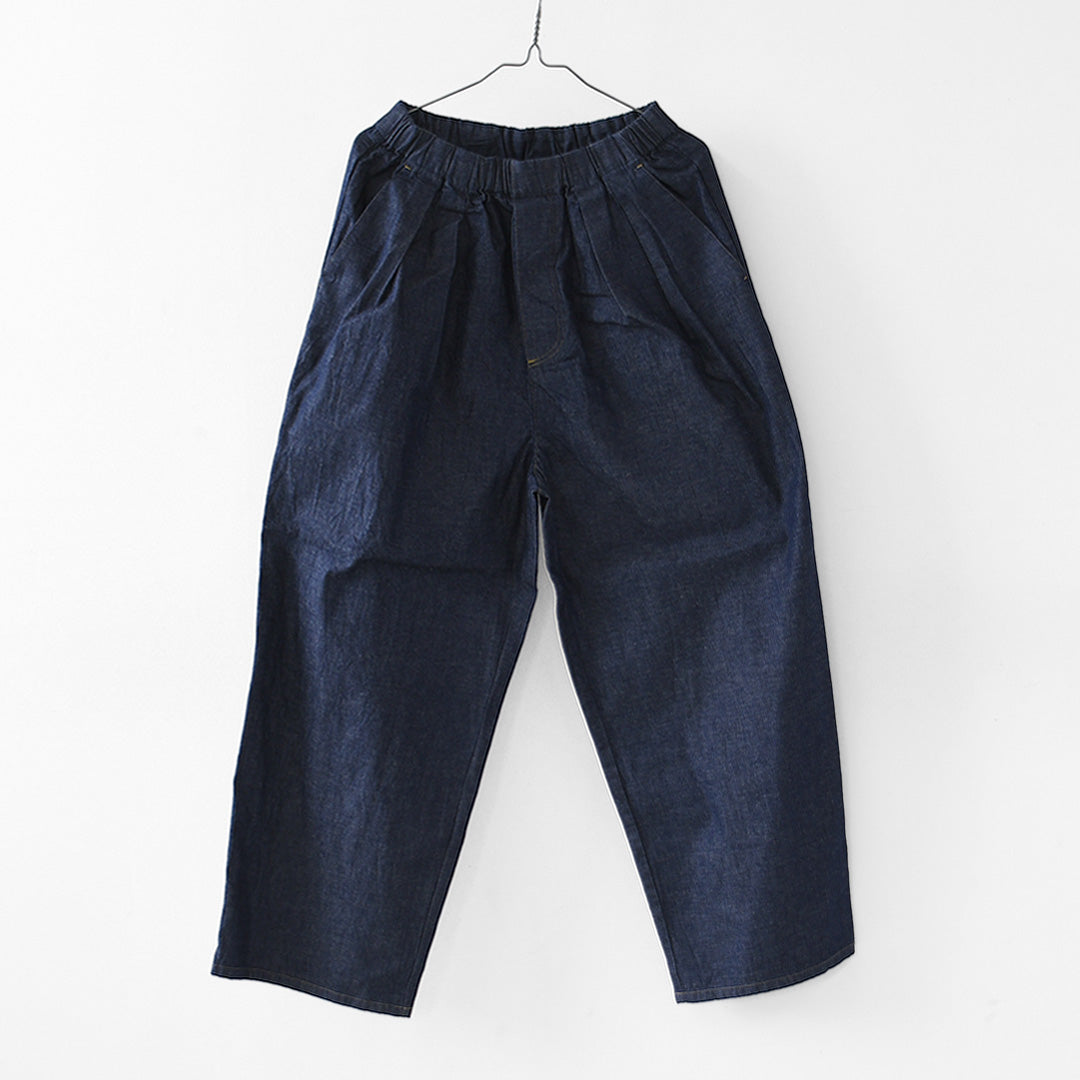 MidiUmi [ミディウミ] denim wide tuck PT  [3-760282] デニムワイドタックパンツ・ワイド・ゆったり・ ストレートシルエット・リラックス・LADY'S [2026AW]