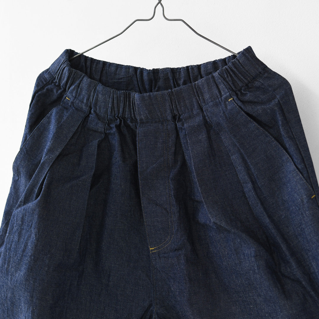 MidiUmi [ミディウミ] denim wide tuck PT  [3-760282] デニムワイドタックパンツ・ワイド・ゆったり・ ストレートシルエット・リラックス・LADY'S [2026AW]