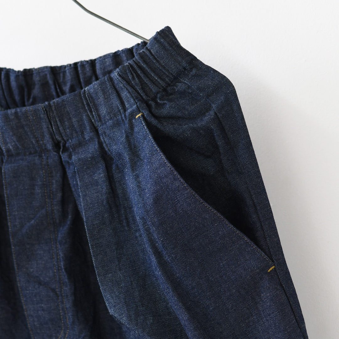 MidiUmi [ミディウミ] denim wide tuck PT  [3-760282] デニムワイドタックパンツ・ワイド・ゆったり・ ストレートシルエット・リラックス・LADY'S [2026AW]