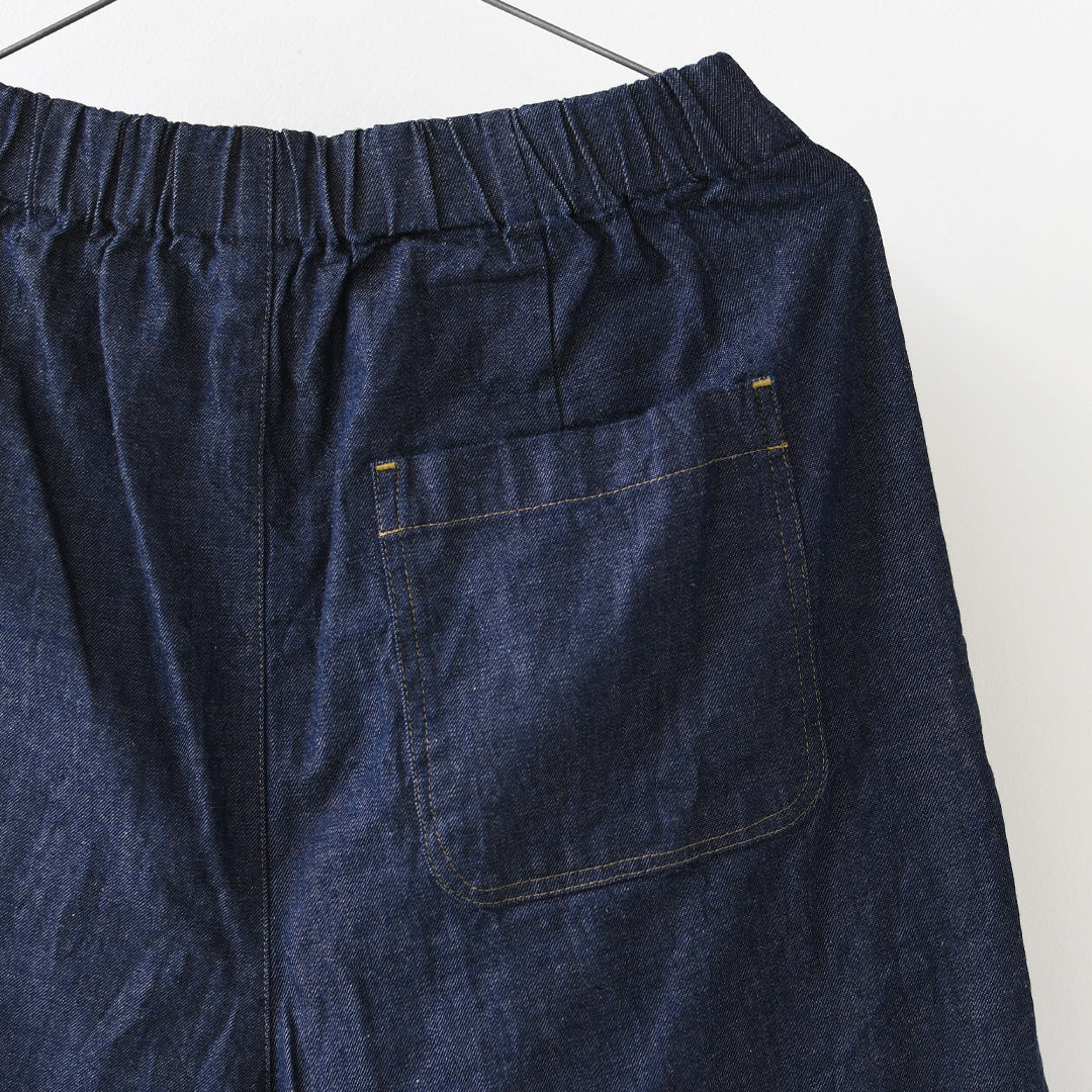 MidiUmi [ミディウミ] denim wide tuck PT  [3-760282] デニムワイドタックパンツ・ワイド・ゆったり・ ストレートシルエット・リラックス・LADY'S [2026AW]