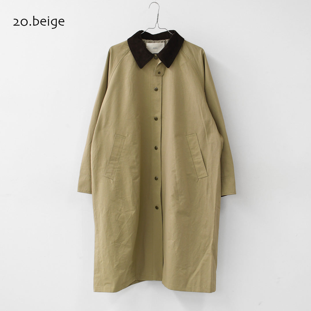 MidiUmi [ミディウミ] hunting long coat [3-770245] ハンティング ロングコート・ロングコート・ハンティングジャケット・ワークテイスト・コットンナイロン・LADY'S [2026AW]