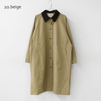 MidiUmi [ミディウミ] hunting long coat [3-770245] ハンティング ロングコート・ロングコート・ハンティングジャケット・ワークテイスト・コットンナイロン・LADY'S [2026AW]