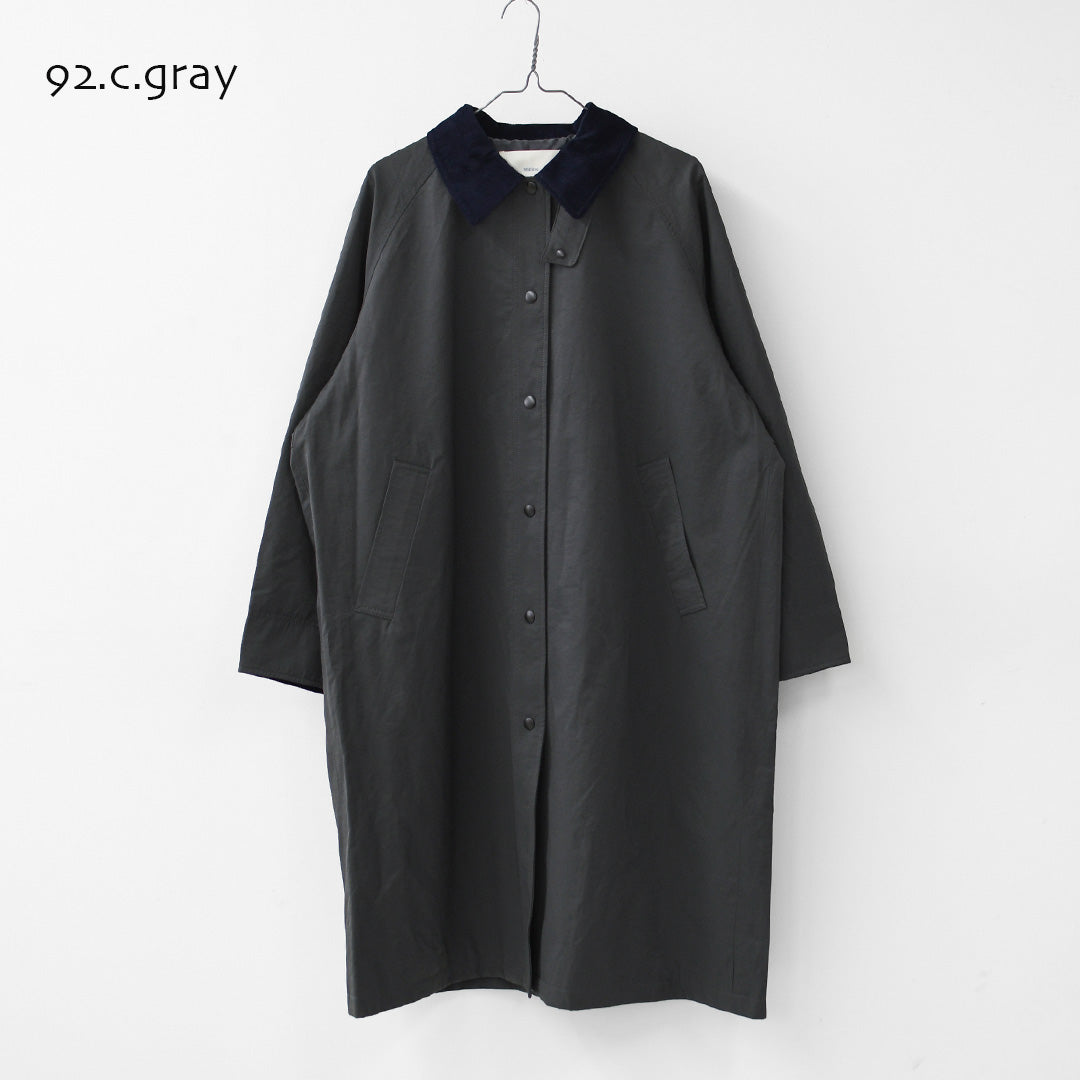 MidiUmi [ミディウミ] hunting long coat [3-770245] ハンティング ロングコート・ロングコート・ハンティングジャケット・ワークテイスト・コットンナイロン・LADY'S [2026AW]