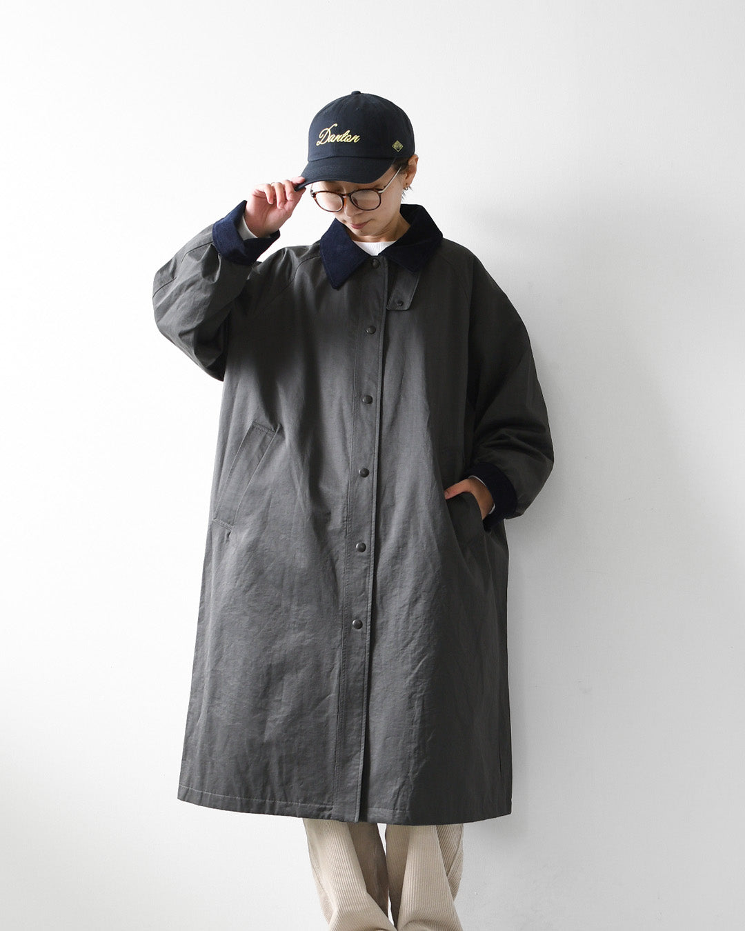 MidiUmi [ミディウミ] hunting long coat [3-770245] ハンティング ロングコート・ロングコート・ハンティングジャケット・ワークテイスト・コットンナイロン・LADY'S [2026AW]