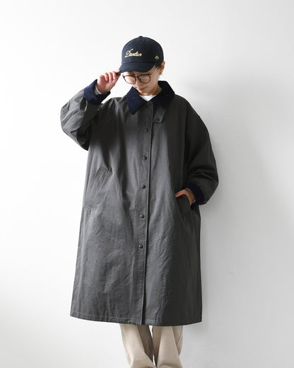 MidiUmi [ミディウミ] hunting long coat [3-770245] ハンティング ロングコート・ロングコート・ハンティングジャケット・ワークテイスト・コットンナイロン・LADY'S [2026AW]