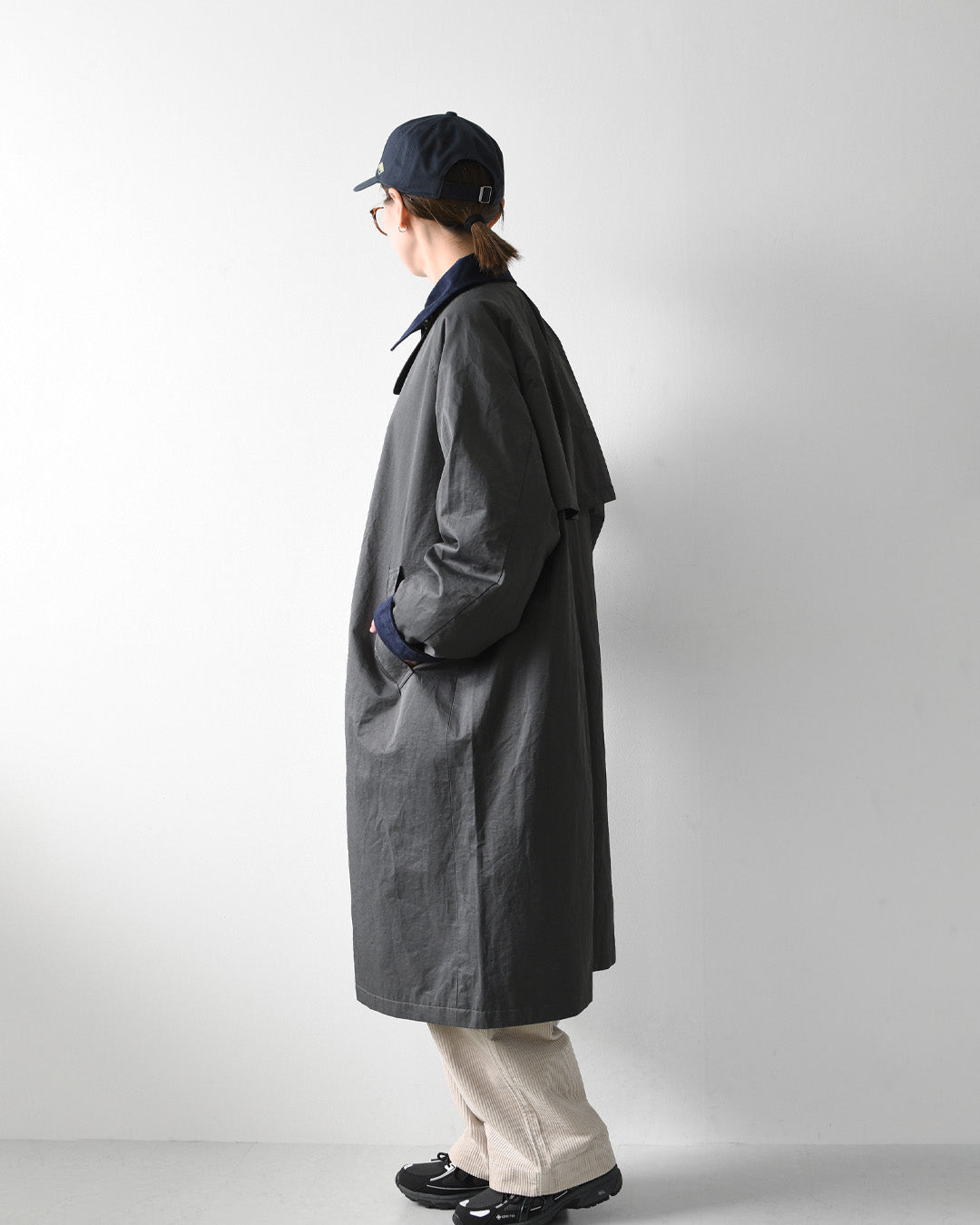 MidiUmi [ミディウミ] hunting long coat [3-770245] ハンティング ロングコート・ロングコート・ハンティングジャケット・ワークテイスト・コットンナイロン・LADY'S [2026AW]