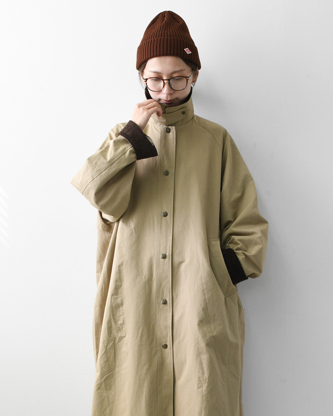 MidiUmi [ミディウミ] hunting long coat [3-770245] ハンティング ロングコート・ロングコート・ハンティングジャケット・ワークテイスト・コットンナイロン・LADY'S [2026AW]