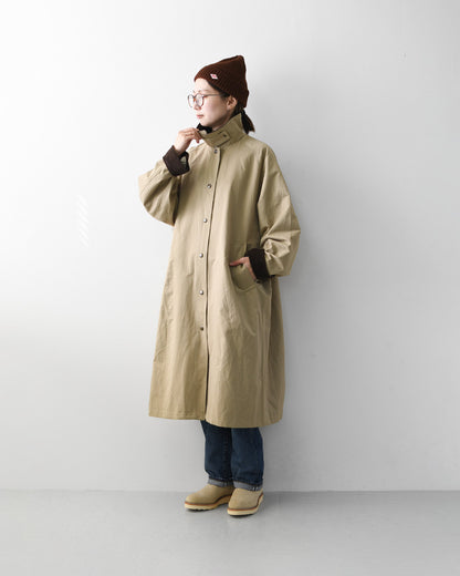 MidiUmi [ミディウミ] hunting long coat [3-770245] ハンティング ロングコート・ロングコート・ハンティングジャケット・ワークテイスト・コットンナイロン・LADY'S [2026AW]