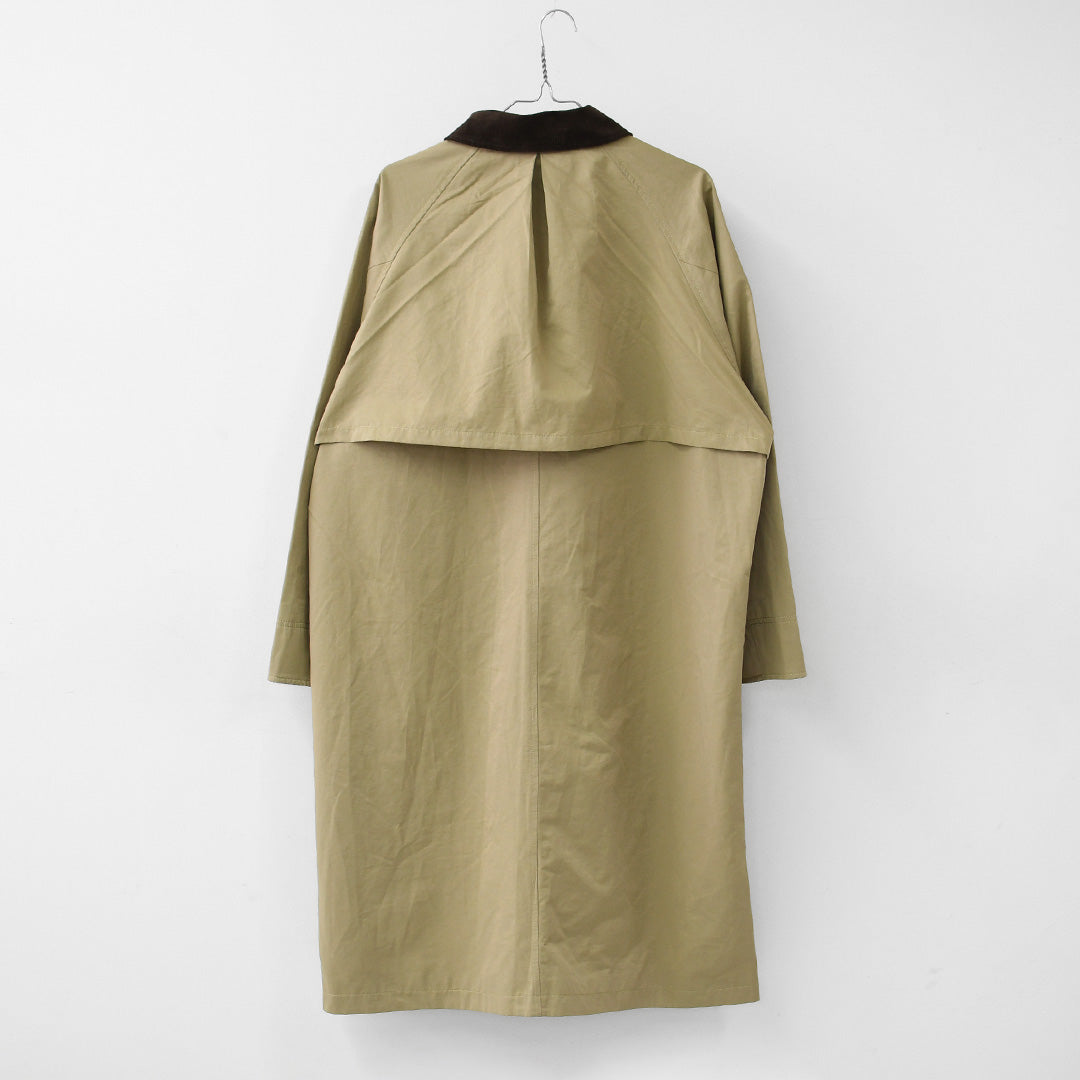 MidiUmi [ミディウミ] hunting long coat [3-770245] ハンティング ロングコート・ロングコート・ハンティングジャケット・ワークテイスト・コットンナイロン・LADY'S [2026AW]