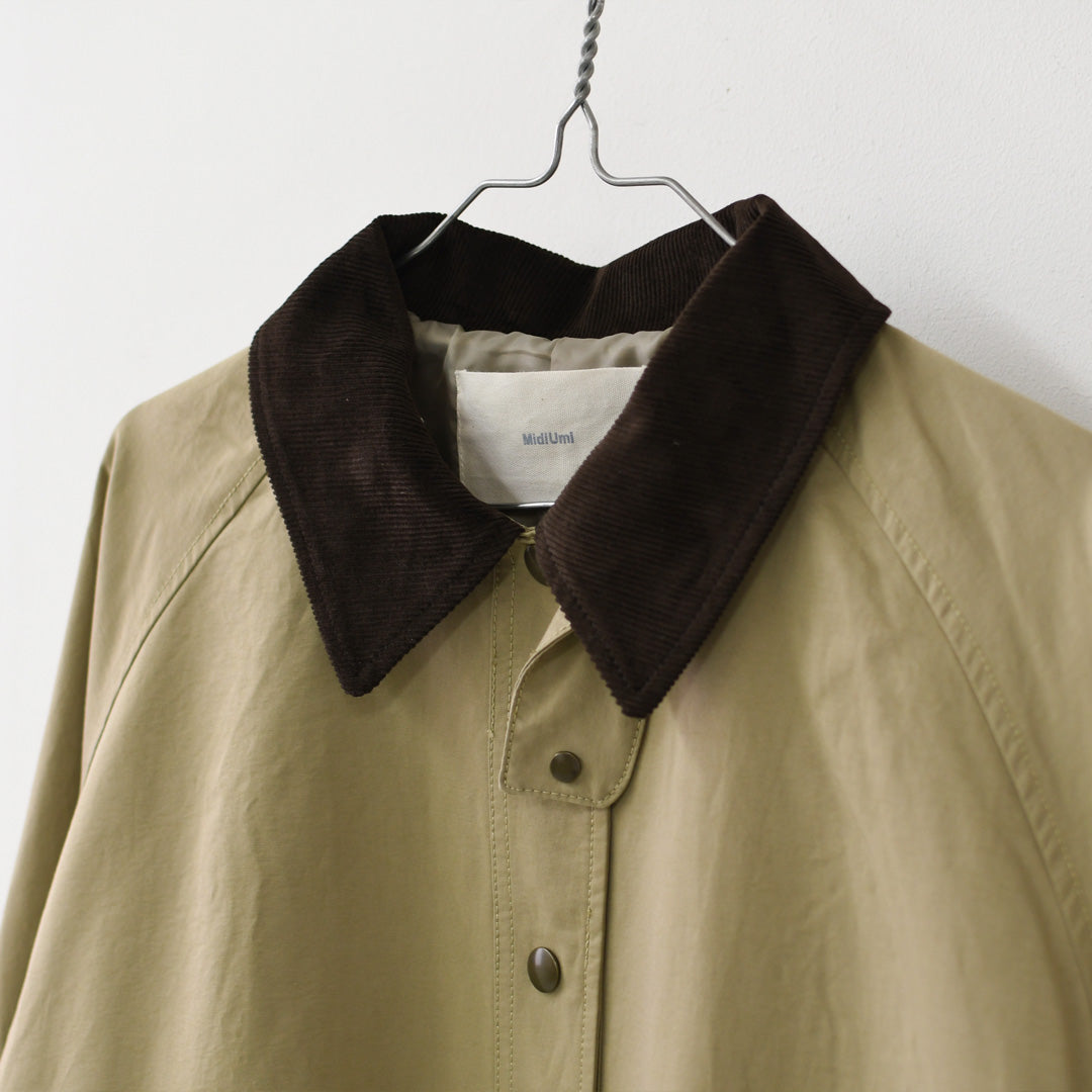 MidiUmi [ミディウミ] hunting long coat [3-770245] ハンティング ロングコート・ロングコート・ハンティングジャケット・ワークテイスト・コットンナイロン・LADY'S [2026AW]