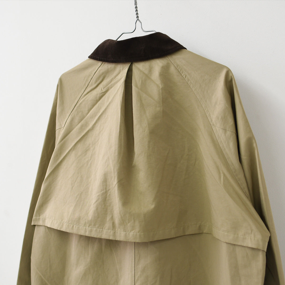 MidiUmi [ミディウミ] hunting long coat [3-770245] ハンティング ロングコート・ロングコート・ハンティングジャケット・ワークテイスト・コットンナイロン・LADY'S [2026AW]