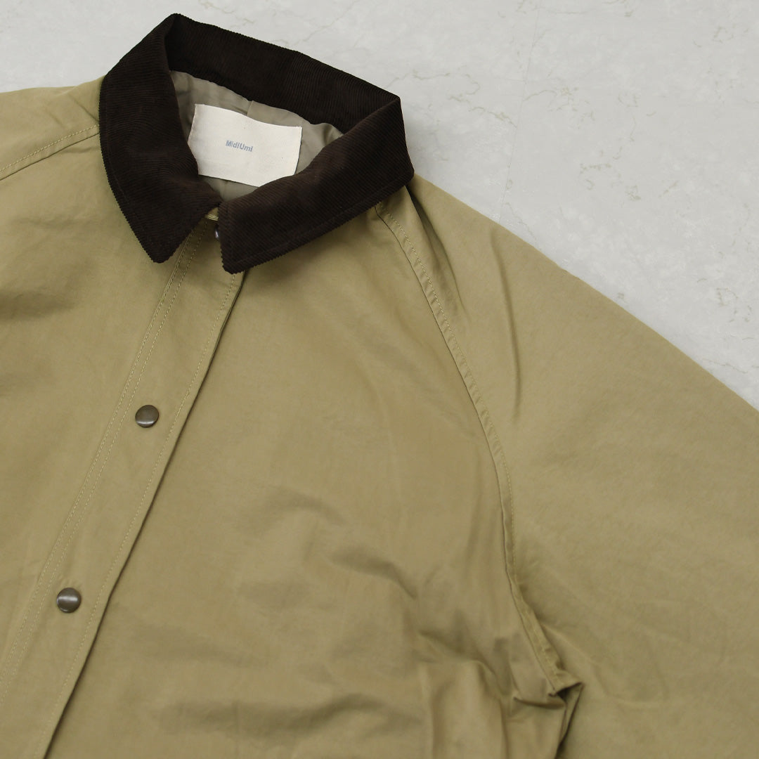 MidiUmi [ミディウミ] hunting long coat [3-770245] ハンティング ロングコート・ロングコート・ハンティングジャケット・ワークテイスト・コットンナイロン・LADY'S [2026AW]