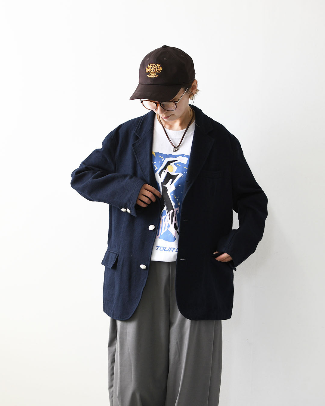 MidiUmi [ミディウミ] wool blazer [3-770258] ウール ブレザー・メンズライク・カジュアル・きれいめ・LADY'S [2026AW]