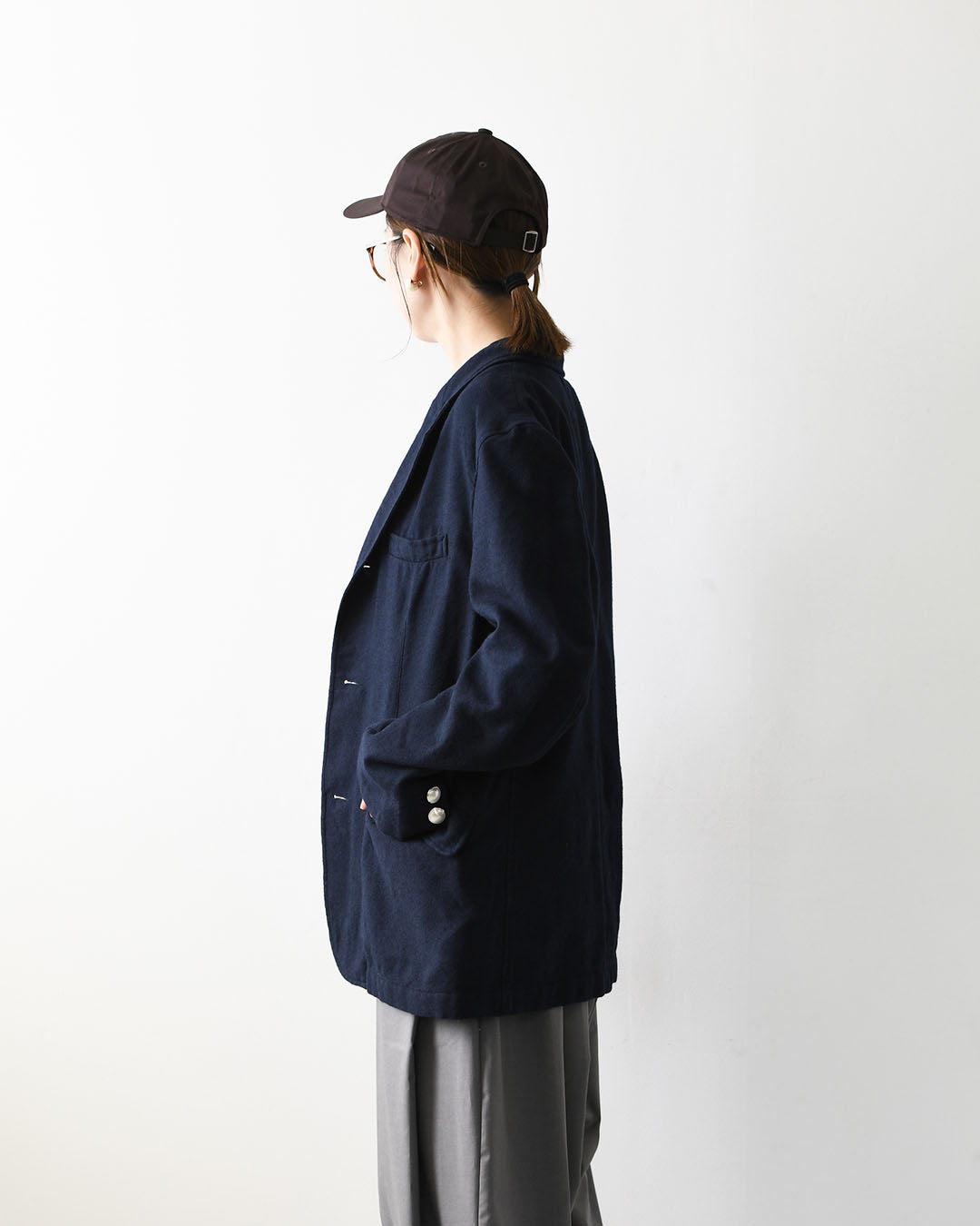 MidiUmi [ミディウミ] wool blazer [3-770258] ウール ブレザー・メンズライク・カジュアル・きれいめ・LADY'S [2026AW]