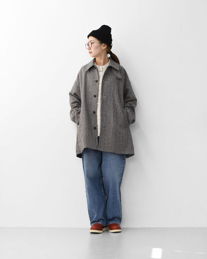 MidiUmi [ミディウミ] soutien collar middle coat [3-779928] ステンカラーミドルコート・ウールポリエステル・アウター・シンプル・シングルブレスト・LADY'S [2025AW]