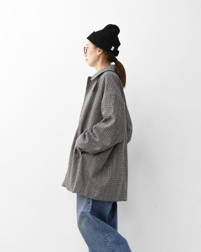 MidiUmi [ミディウミ] soutien collar middle coat [3-779928] ステンカラーミドルコート・ウールポリエステル・アウター・シンプル・シングルブレスト・LADY'S [2025AW]