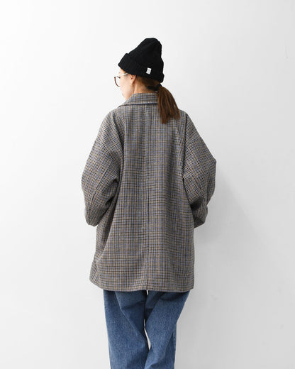 MidiUmi [ミディウミ] soutien collar middle coat [3-779928] ステンカラーミドルコート・ウールポリエステル・アウター・シンプル・シングルブレスト・LADY'S [2025AW]