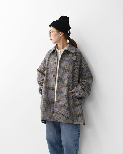 MidiUmi [ミディウミ] soutien collar middle coat [3-779928] ステンカラーミドルコート・ウールポリエステル・アウター・シンプル・シングルブレスト・LADY'S [2025AW]