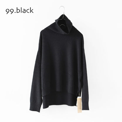 MidiUmi [ミディウミ] raccoon knit high neck pullover [4-720003] ラクーンニットハイネックプルオーバー・ワイドシルエット・ゆったり・シンプル・着心地・ニット・ LADY'S [2025AW]