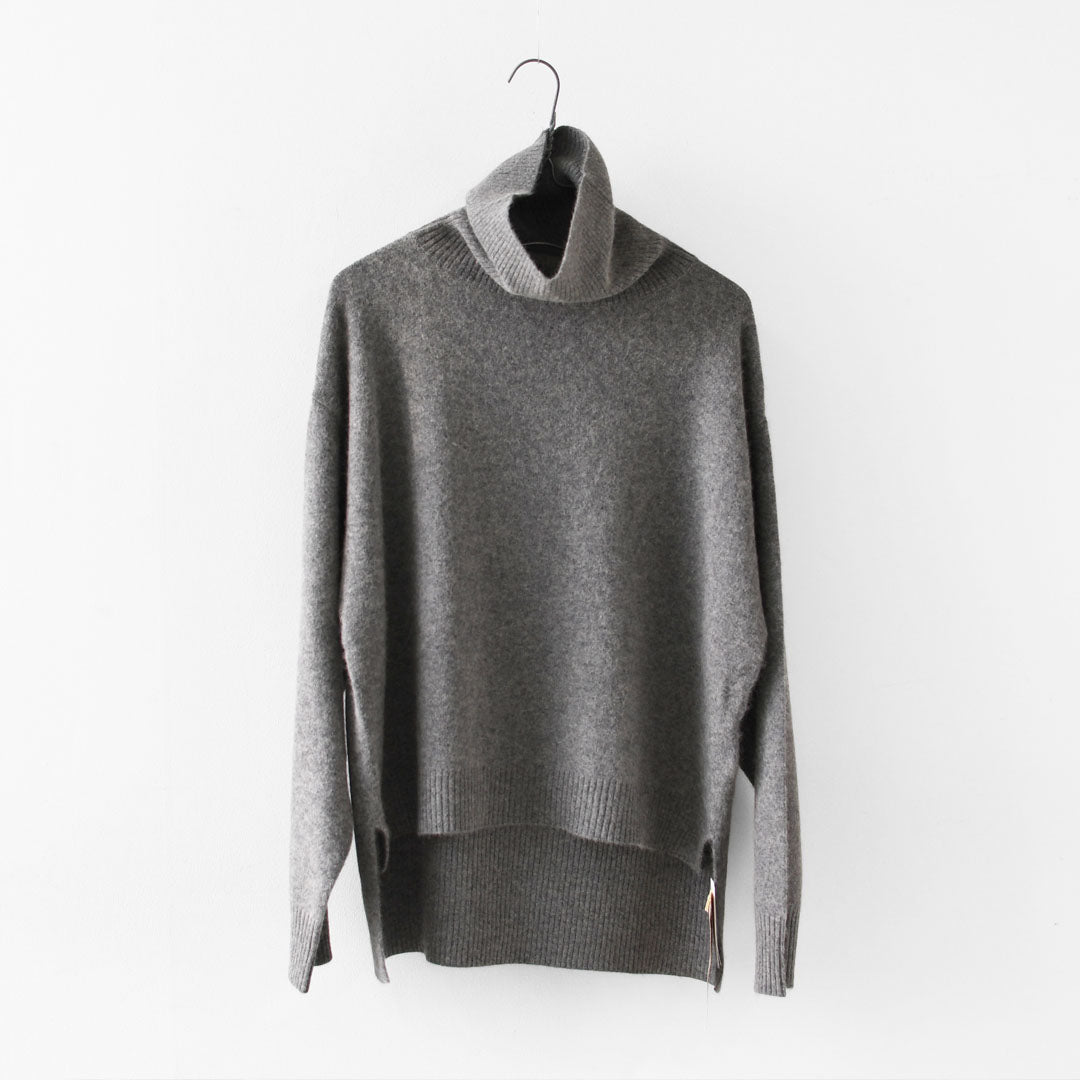 MidiUmi [ミディウミ] raccoon knit high neck pullover [4-720003] ラクーンニットハイネックプルオーバー・ワイドシルエット・ゆったり・シンプル・着心地・ニット・ LADY'S [2025AW]