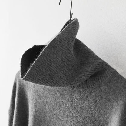 MidiUmi [ミディウミ] raccoon knit high neck pullover [4-720003] ラクーンニットハイネックプルオーバー・ワイドシルエット・ゆったり・シンプル・着心地・ニット・ LADY'S [2025AW]