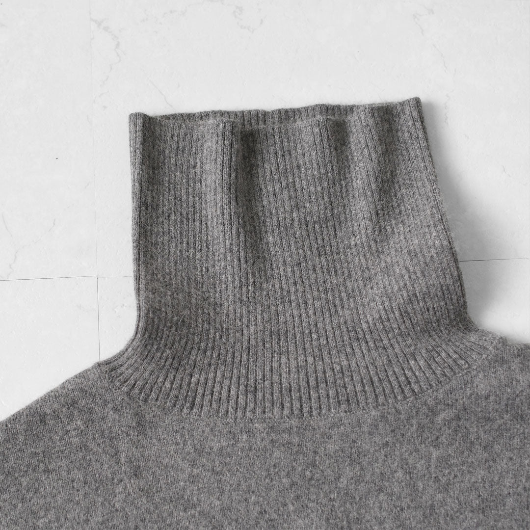 MidiUmi [ミディウミ] raccoon knit high neck pullover [4-720003] ラクーンニットハイネックプルオーバー・ワイドシルエット・ゆったり・シンプル・着心地・ニット・ LADY'S [2025AW]