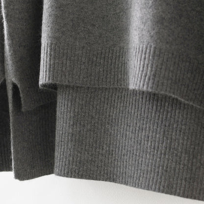 MidiUmi [ミディウミ] raccoon knit high neck pullover [4-720003] ラクーンニットハイネックプルオーバー・ワイドシルエット・ゆったり・シンプル・着心地・ニット・ LADY'S [2025AW]