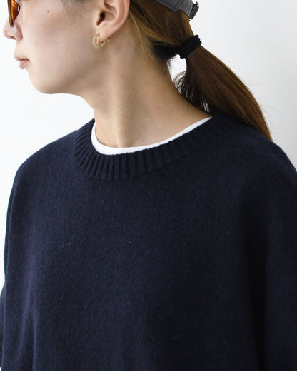 MidiUmi [ミディウミ] crew neck cocoon vest [4-72938454] クルーネックコクーンベスト・ワイドシルエット・ゆったり・シンプル・着心地・ニット・ LADY'S[2026ss]