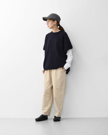 MidiUmi [ミディウミ] crew neck cocoon vest [4-72938454] クルーネックコクーンベスト・ワイドシルエット・ゆったり・シンプル・着心地・ニット・ LADY'S[2026ss]