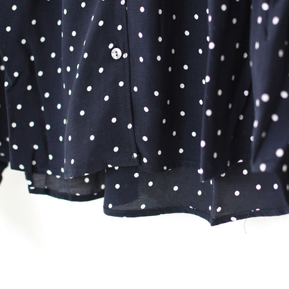 MidiUmi [ミディウミ] IPEKER print dots shirt [4-730006] イペカプリントドットシャツ・ブラウス・フリル襟・ドット柄・とろみシャツ・LADY'S [2025AW]