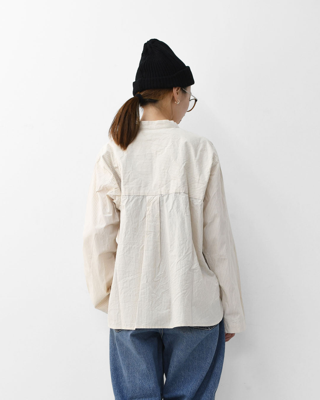 MidiUmi [ミディウミ] big pocket shirt [4-730034] ビッグポケットシャツ・ワイドシルエット・ゆったり・シンプル・着心地・コットンシャツ・綿シャツ・ LADY'S[2026ss]