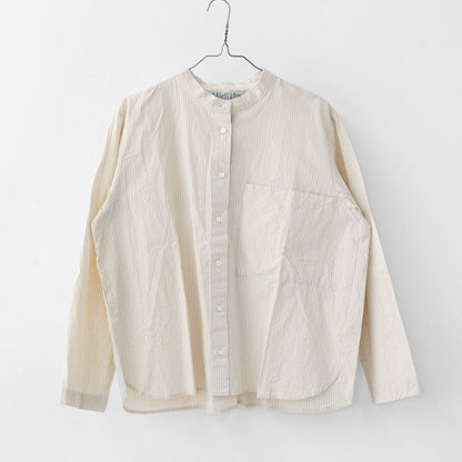 MidiUmi [ミディウミ] big pocket shirt [4-730034] ビッグポケットシャツ・ワイドシルエット・ゆったり・シンプル・着心地・コットンシャツ・綿シャツ・ LADY'S[2026ss]