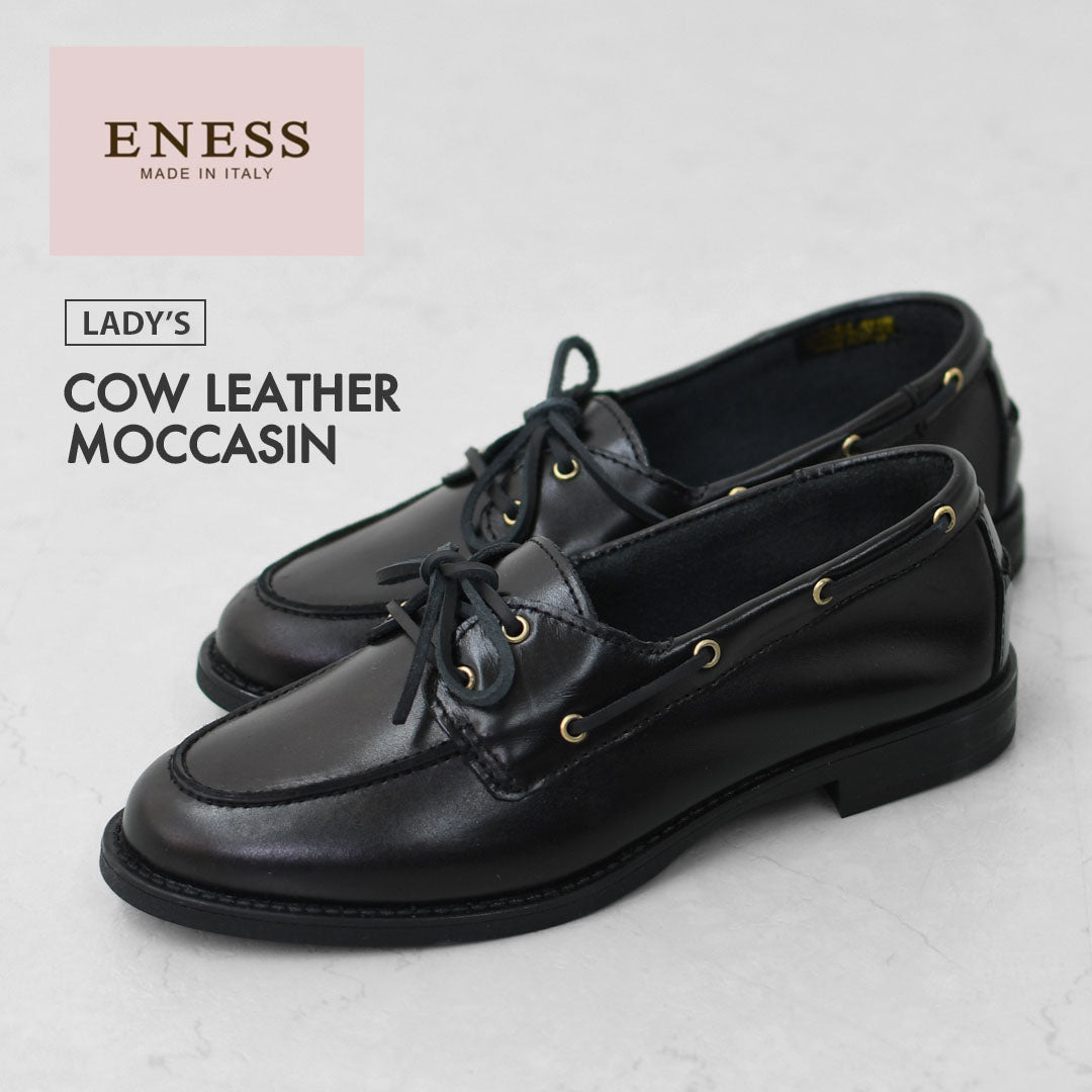 ENESS [エネス] COW LEATHER MOCCASIN [ST-1119] カウレザーモカシン [2025AW]