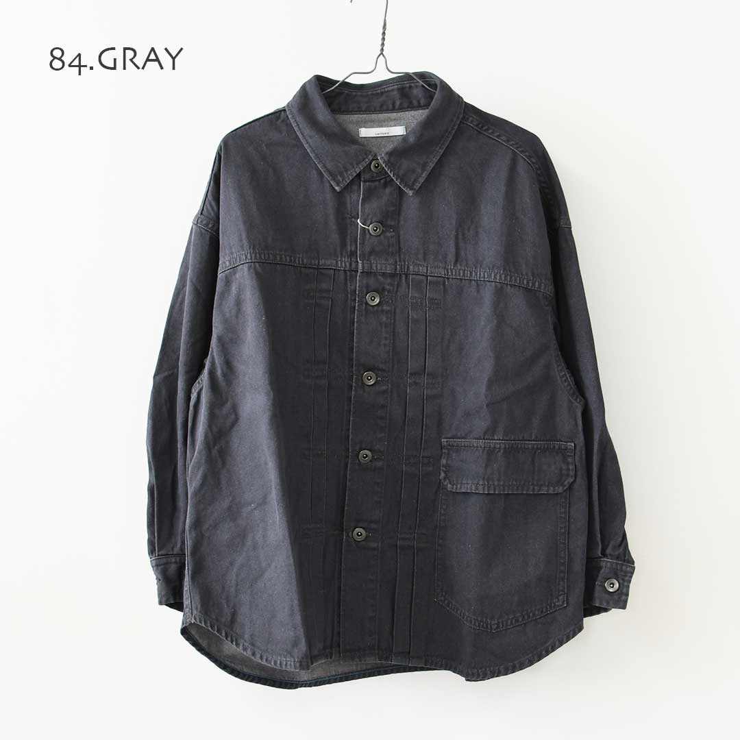 LAITERIE [レイトリー] Gシャツ [LB26304] 羽織り・秋冬ジャケット・デニムジャケット・シャツジャケット・アウター・インディゴ・LADY'S [2026AW]