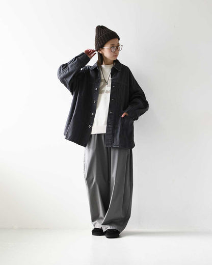 LAITERIE [レイトリー] Gシャツ [LB26304] 羽織り・秋冬ジャケット・デニムジャケット・シャツジャケット・アウター・インディゴ・LADY'S [2026AW]