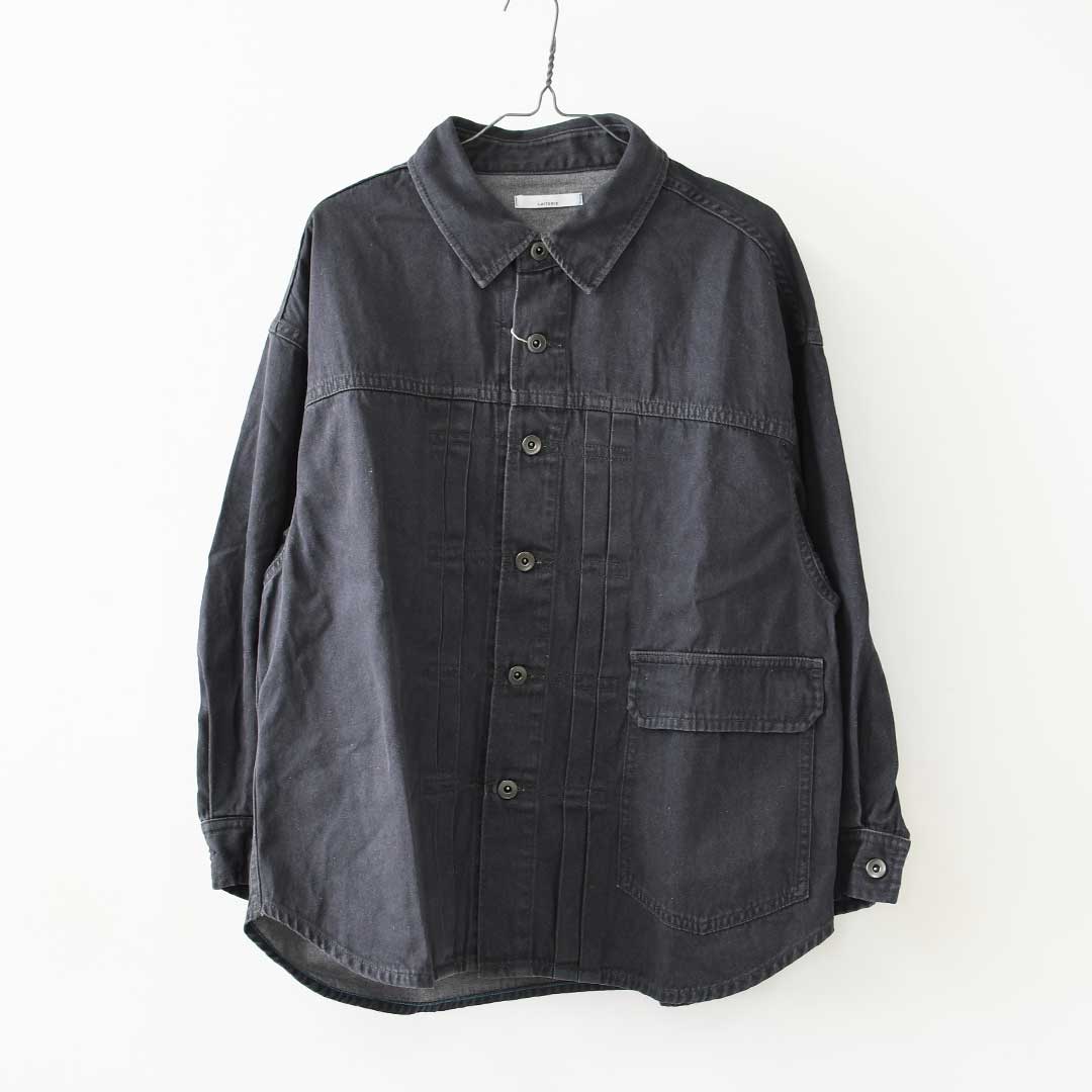 LAITERIE [レイトリー] Gシャツ [LB26304] 羽織り・秋冬ジャケット・デニムジャケット・シャツジャケット・アウター・インディゴ・LADY'S [2026AW]