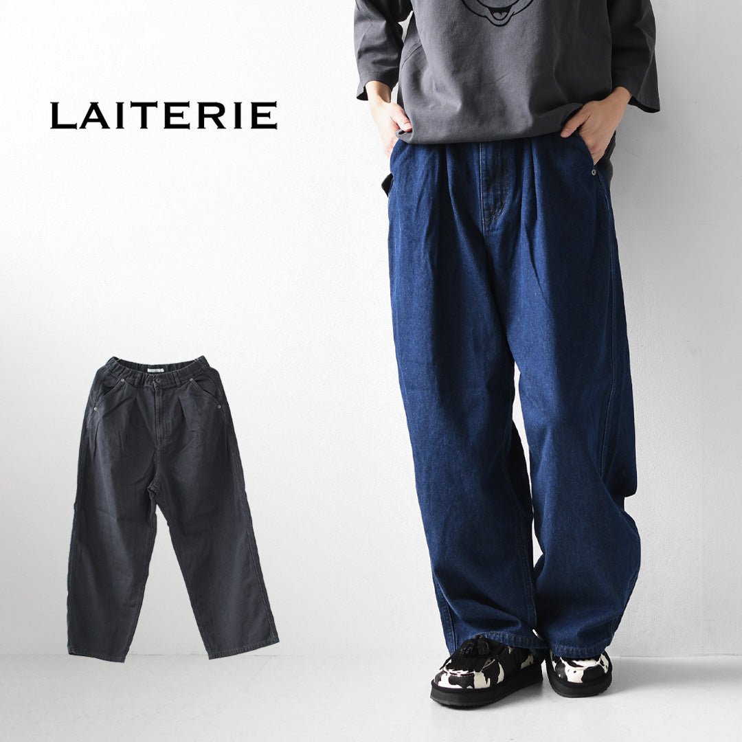 LAITERIE [レイトリー] 9ozカラーデニムワイドパンツ [LB26308] ワイドパンツ・デニム・ゆったりシルエット・秋パンツ・LADY'S [2026AW]