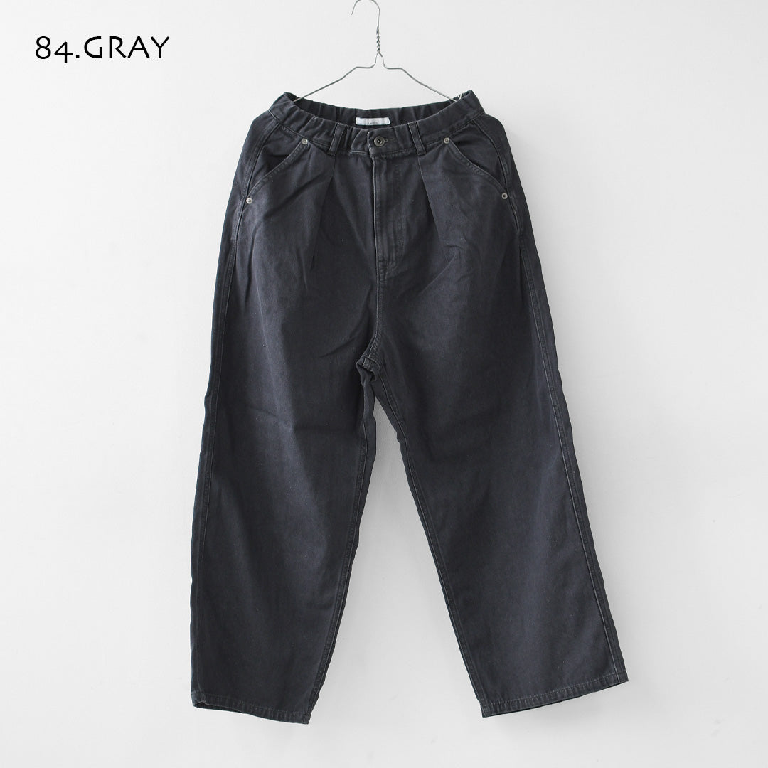 LAITERIE [レイトリー] 9ozカラーデニムワイドパンツ [LB26308] ワイドパンツ・デニム・ゆったりシルエット・秋パンツ・LADY'S [2026AW]