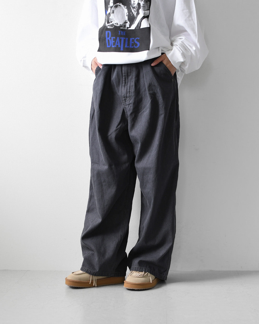 LAITERIE [レイトリー] 9ozカラーデニムワイドパンツ [LB26308] ワイドパンツ・デニム・ゆったりシルエット・秋パンツ・LADY'S [2026AW]