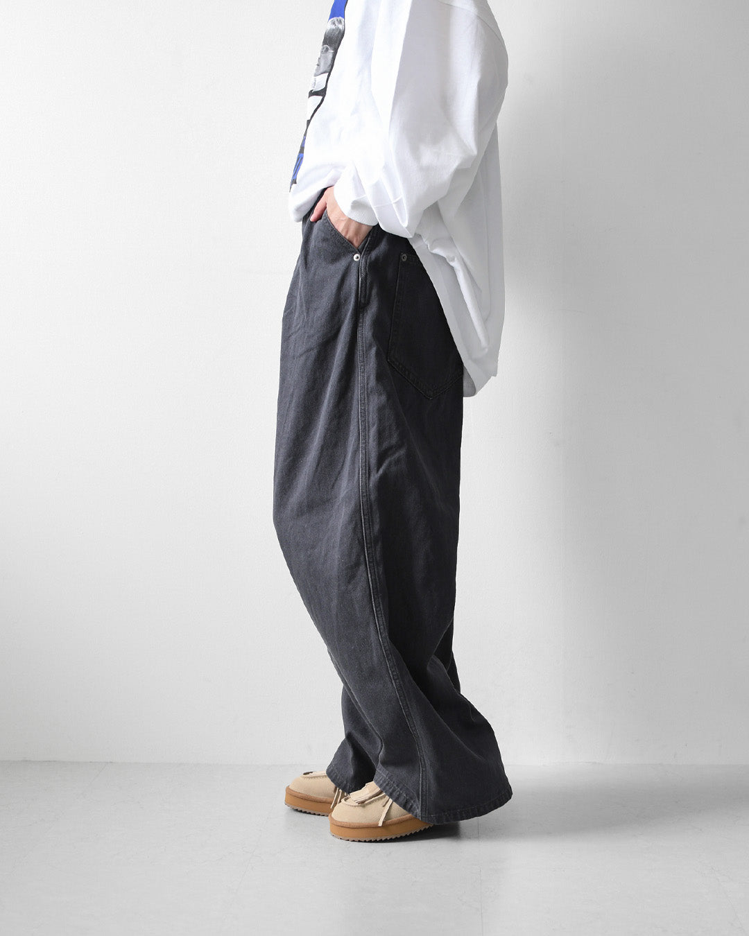 LAITERIE [レイトリー] 9ozカラーデニムワイドパンツ [LB26308] ワイドパンツ・デニム・ゆったりシルエット・秋パンツ・LADY'S [2026AW]