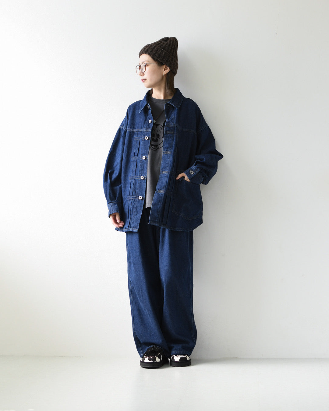 LAITERIE [レイトリー] 9ozカラーデニムワイドパンツ [LB26308] ワイドパンツ・デニム・ゆったりシルエット・秋パンツ・LADY'S [2026AW]