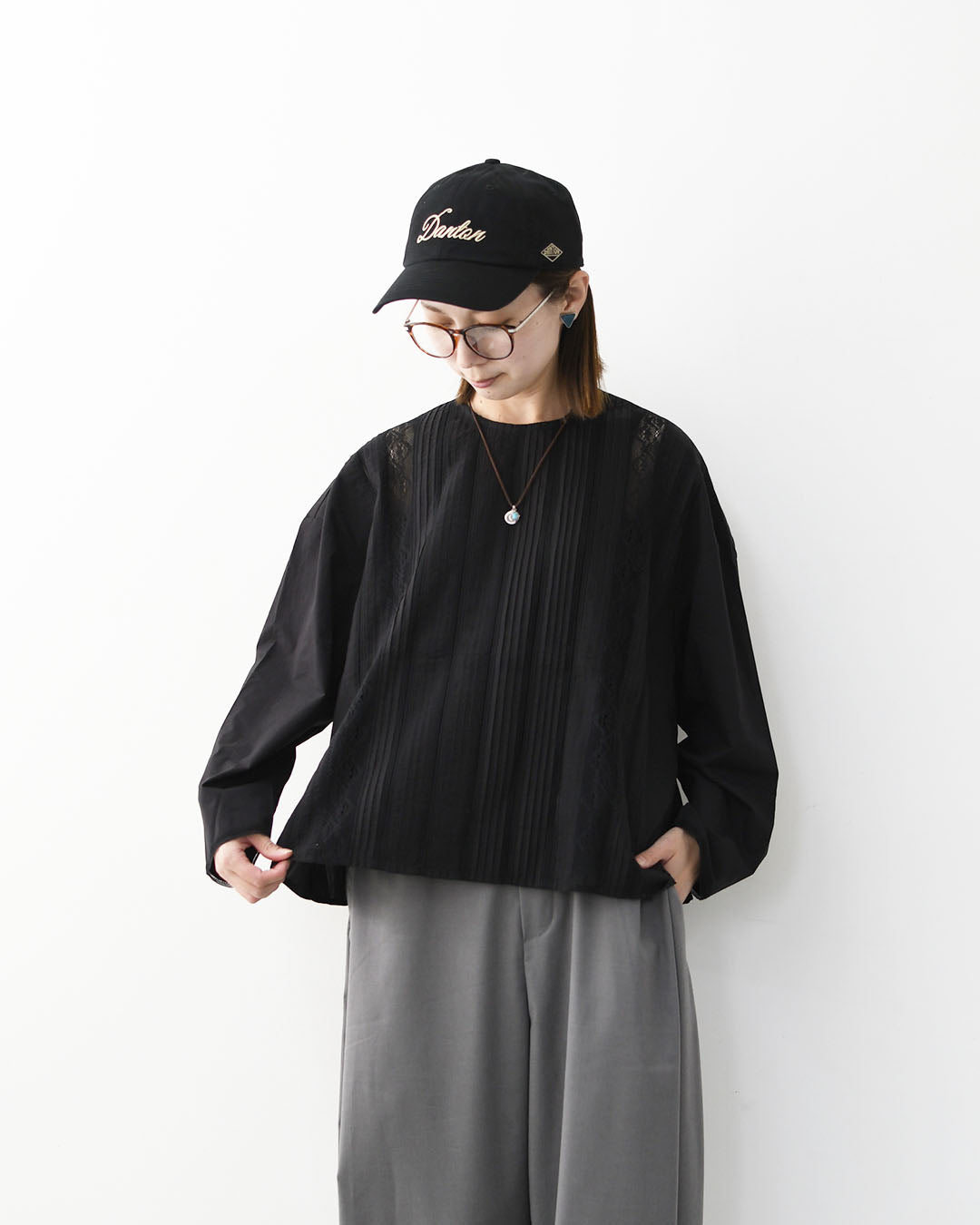 LAITERIE [レイトリー] コットンレース プルオーバー [LB26409] プルオーバー・ピンタック・レース・コットン・シンプル・LADY'S [2026AW]