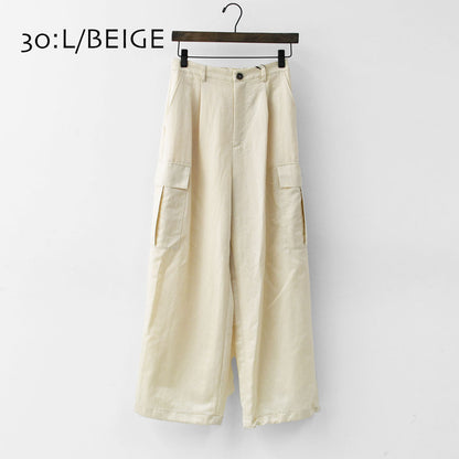 MICA&DEAL [マイカアンドディール] satin cargo pt [0125403346] サテンカーゴパンツ・サテン素材・光沢・上品・ルーズシルエット・ワイドシルエット・LADY'S [2025AW]