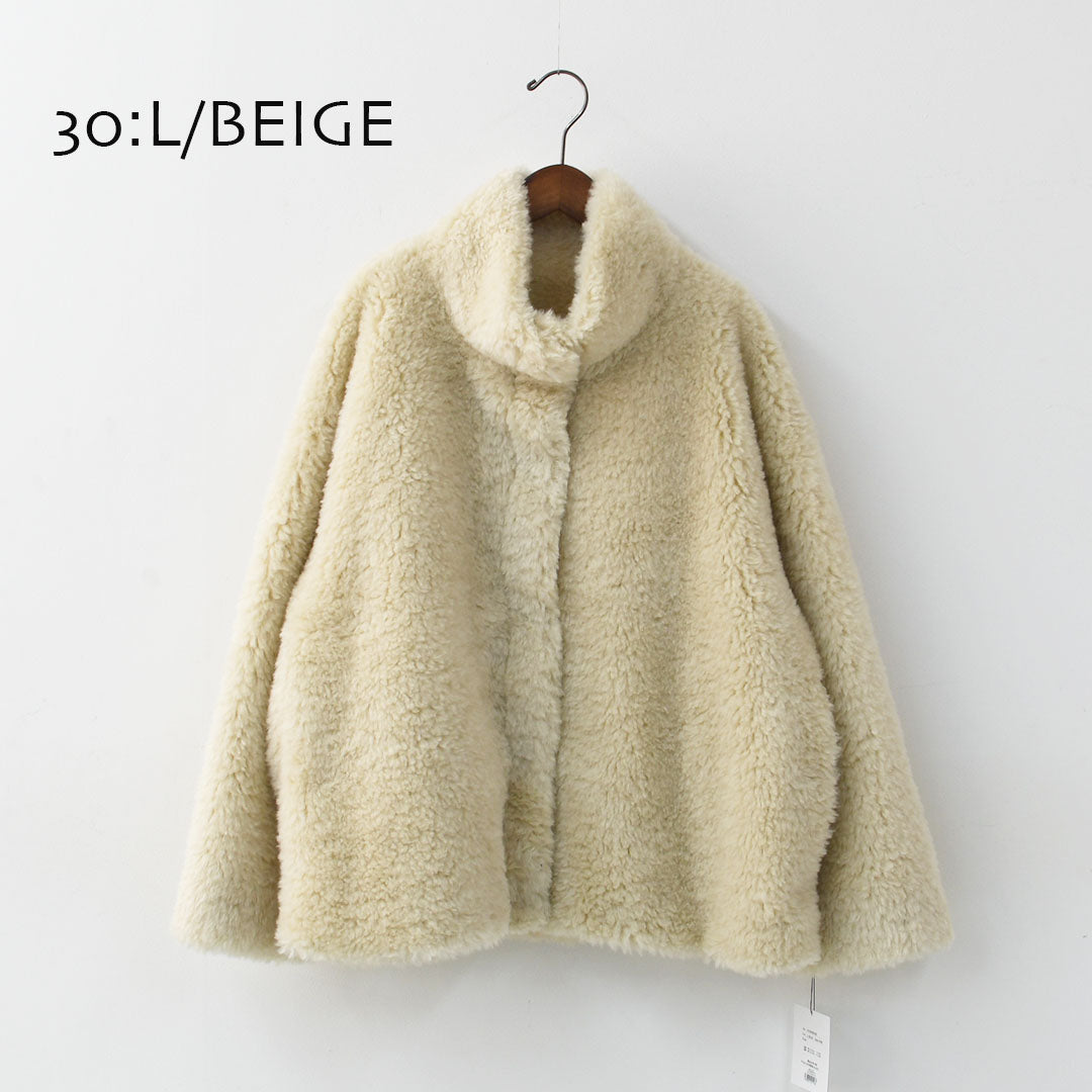 MICA&DEAL [マイカアンドディール] stand collar boa bz [0125406330] スタンドカラーボアブルゾン・フェイクファー素材・ルーズシルエット・冬コート・LADY'S [2025AW]