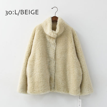 MICA&DEAL [マイカアンドディール] stand collar boa bz [0125406330] スタンドカラーボアブルゾン・フェイクファー素材・ルーズシルエット・冬コート・LADY'S [2025AW]