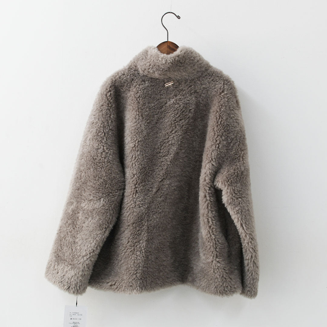 MICA&DEAL [マイカアンドディール] stand collar boa bz [0125406330] スタンドカラーボアブルゾン・フェイクファー素材・ルーズシルエット・冬コート・LADY'S [2025AW]