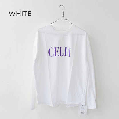 MICA&DEAL [マイカアンドディール] "CELIA"ロゴロングT-shirt [012540930] セリアロゴロングTシャツ・ゆったりシルエット・カットソー・長袖・長T・キレイめ・LADY'S [2025AW]