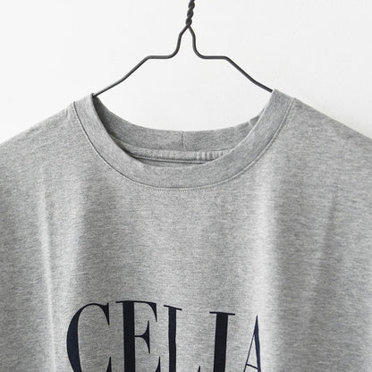 MICA&DEAL [マイカアンドディール] "CELIA"ロゴロングT-shirt [012540930] セリアロゴロングTシャツ・ゆったりシルエット・カットソー・長袖・長T・キレイめ・LADY'S [2025AW]