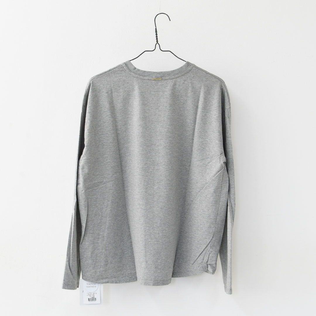 MICA&DEAL [マイカアンドディール] "CELIA"ロゴロングT-shirt [012540930] セリアロゴロングTシャツ・ゆったりシルエット・カットソー・長袖・長T・キレイめ・LADY'S [2025AW]